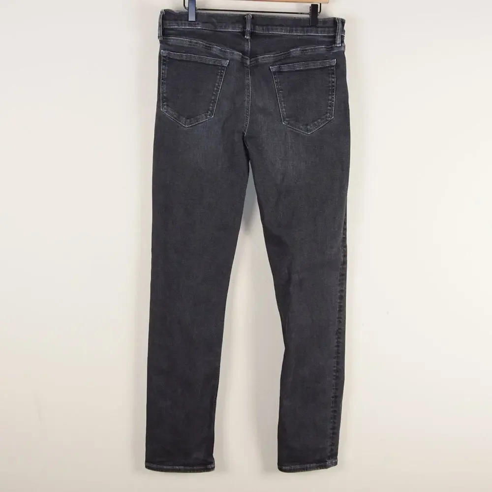 Banana Republic Slim Watershed Mill Valley Denim Black Jeans Mens Sz 34 x 34